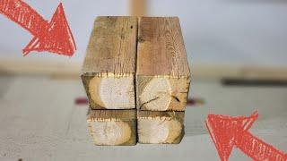 Save Your Scrap 4x4 Wood | Waste to Cool Woodworking Project