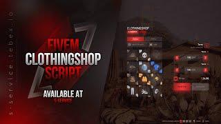 [FiveM/ESX] Advanced Clothingshop | S - Clothingshop