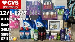 CVS HAUL ALL DIGITAL DEALS || Hot deals || 12/1-12/7 || Learn CVS couponing