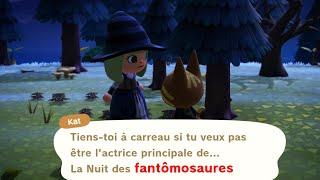 LA NUIT DES FANTOMOSAURES? sur L'ILE SANS MAIRIE ANIMAL CROSSING NEW HORIZONS LET’S PLAY ACNH FR