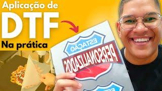 Como aplicar DTF em tecidos de algodão na Prática! Dá pra começar com baixo investimento.