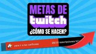 ASÍ CONSEGUIRÁS SUSCRIPTORES - Meta de seguidores twitch