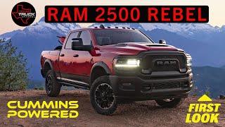 FIRST look With Ram CEO-2023 RAM REBEL HD CUMMINS - Diesel Power Wagon with Killer Payload & Towing!