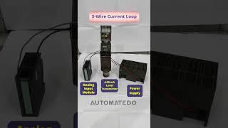 3-Wire Transmitter Connection to PLC #Shorts