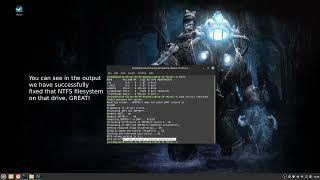 Linux Mint Fixing Unknown Error Mounting SDA1