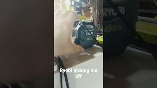 Ryobi battery stuck in snow blower