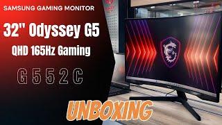 SAMSUNG: Gaming Monitor 32 Odyssey, G5 G552C QHD 165Hz #LS32CG552EEXXT #samsung_monitor