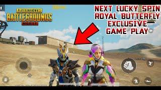 PUBG MOBILE ROYAL BUTTERFLY LUCKY SPIN OUTFITS GAMEPLAY|EMOTES GAMEPLAY|OUTFITS EXCLUSIVE GAMEPLAY