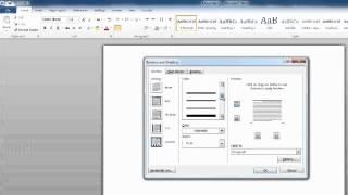 How to Do a Top Border on Microsoft Word : Using MS Word