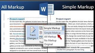 HOW TO SAVE WORD TO PDF WITH SIMPLE MARKUP TRACK CHANGE?