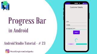 Progress Bar in Android II Android Studio Tutorial - #23
