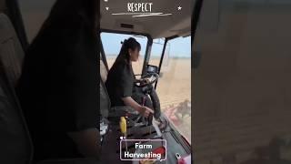 Combine Harvesting #agriculture #viral #farming #shorts