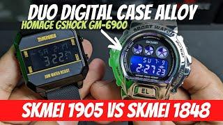 Duo Skmei Digital Case Alloy HOMAGE  GSHOCK GM-6900 (SKMEI 1905 VS SKMEI 1848)