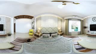 Master Bedroom Interior Design | 360 Degree Render View | Renderwala