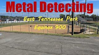 Metal detecting a local park / baseball field looking for treasure in the dirt | Minelab Equinox 900