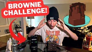 Chocolate Brownie Eating Challenge! 4000 Calories 3 Pounds! ASMR