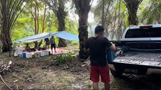 Pasang khemah dan bercamping 2 hari 1 malam di hutan bersama team #namadantek