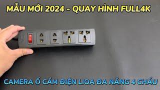 Camera nguỵ trang ổ cắm điện lioa đa năng , ổ điện gắn camera giấu kín quay hình 24/24 tốt nhất