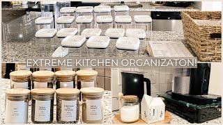 EXTREME KITCHEN ORGANIZATION | Pantry and Spice Cabinet | renter friendly small kitchen organization