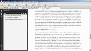 Adding and Editing Bookmarks in a PDF Document