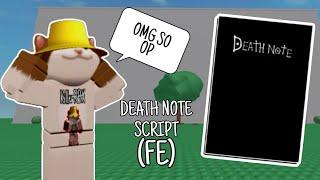 D3ATH NOTE (Fling) ROBLOX SCRIPT [Pastebin]