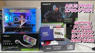 Gaming PC Build RTX 4080 i9-14900K RAM 64GB | ASUS PRIME Z790-P WIFI | Best PC Assembly in 2024!!!