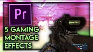 5 Awesome Gaming Montage Effects | Adobe Premiere Tutorial