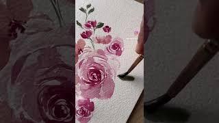 Watercolor Florals #watercolorart #watercolorpainting #watercoloring #watercolorflorals