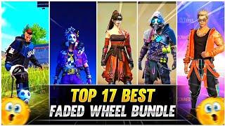 Top 17 Rare Bundle In Faded Wheel Bundles In Free Fire Battlegrounds| Garena free fire