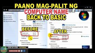 PAANO MAG-PALIT NG COMPUTER NAME l BACK TO BASIC |  JM KAHAL SKILL