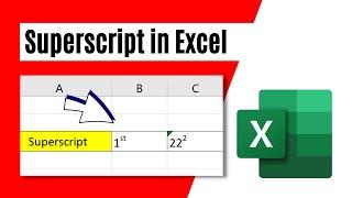 How to Add Superscript In Excel