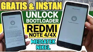 Cara Unlock Bootloader Redmi Note 4/4x Mediatek (Nikel) Tanpa dongle Usb aja Gratis dan instan