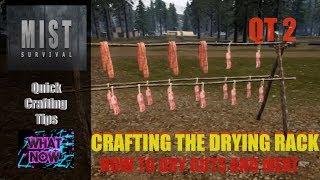 Mist Survival Quick Crafting Tips Drying Rack for Guts and Meat 0.3