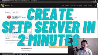 How to Create a SFTP Server on Windows | Manage and Add Users | Porta SFTP Server