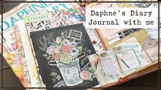 Daphne's Diary Journal with me | Junk journaling Process S2:E12 | How to Journal with Magazine