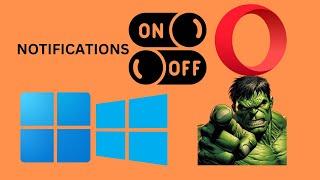 How to Turn On or Off  Notifications in Opera on Windows 11 or 10 | GearUpWindows Tutorial