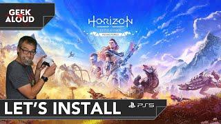 Let's Install - Horizon Zero Dawn Remastered [PlayStation 5 Pro] #gaming