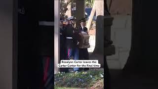 Rosalynn Carter leaves the Carter Center for the final time