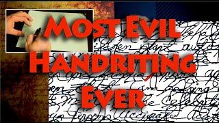 Most Evil Handwriting Ever. Criminal Mind Revealed in Graphology. Serial Killer?