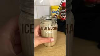 ICED MOCHA COFFEE #coffeelover   #smoothiecoffee  #howto #tasty #summer #tiktok #viral #coffee #asmr