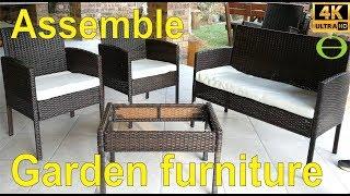 How to assemble rattan garden furniture- step by step