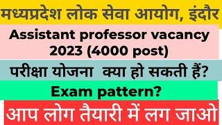 mppsc assistant professor 2023 exam pattern kaisa ho skta hain?