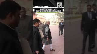 Budget session 2025: Amit Shah reaches Parliament