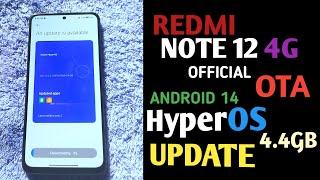 Redmi Note 12 4G - Xiaomi HyperOS with Android 14 UPDATE | New Cool Features! 