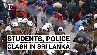 University Students in Colombo, Sri Lanka Met With Tear Gas & Water Cannons During Protests