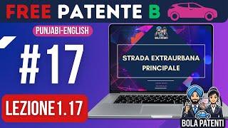 FREE PATENTE B IN PUNJABI | LESSON 1.17 | STRADE EXTRAURBANE PRINCIPALI | BOLA PATENTI