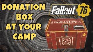 How to SETUP a DONATION BOX at your CAMP - Fallout 76