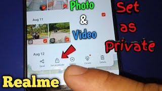 How to Set as Private the Photos and Videos Realme 5