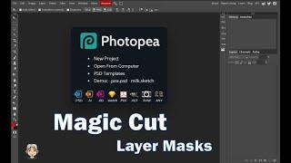 Photopea - Magic Cut