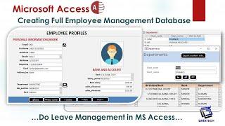 Creating Employee Management Database in MS Access FULL LESSON | Leave Management